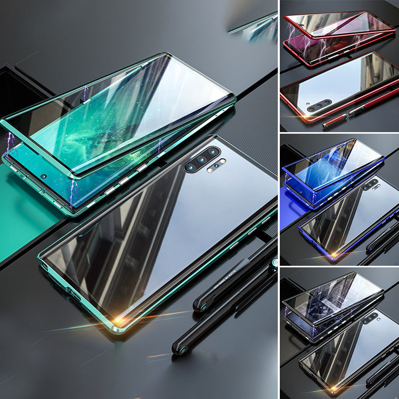 Rūdīta stikla divpusējs tālruņa vāciņš (Samsung modeļiem)