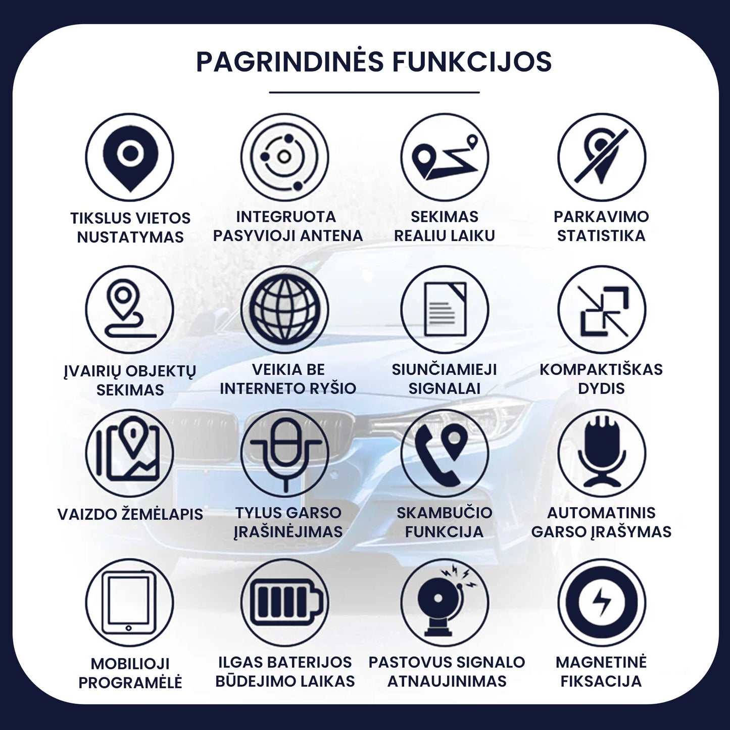 Magnētiskais mini GPS izsekotājs