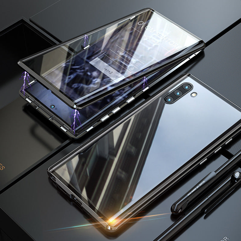 Rūdīta stikla divpusējs tālruņa vāciņš (Samsung modeļiem)