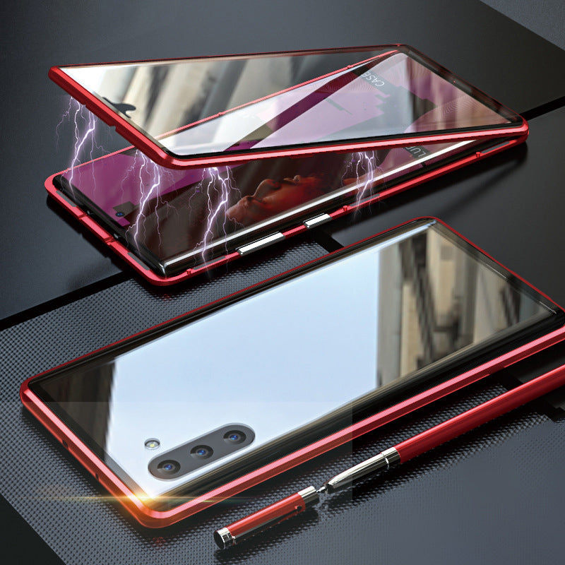 Rūdīta stikla divpusējs tālruņa vāciņš (Samsung modeļiem)