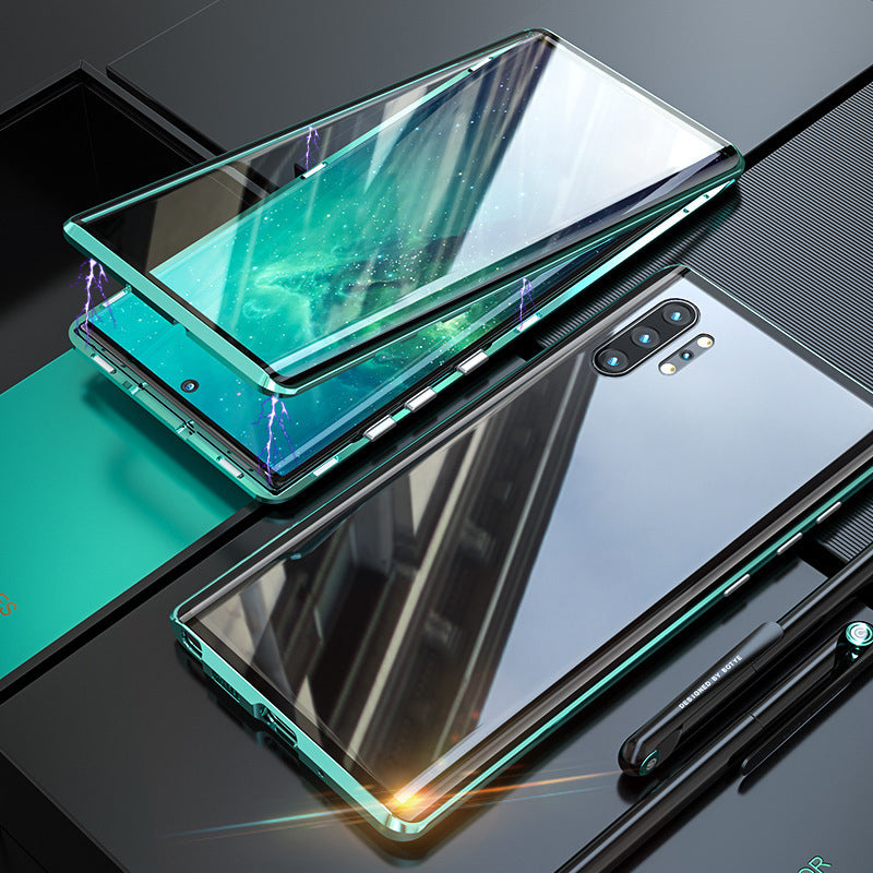 Rūdīta stikla divpusējs tālruņa vāciņš (Samsung modeļiem)