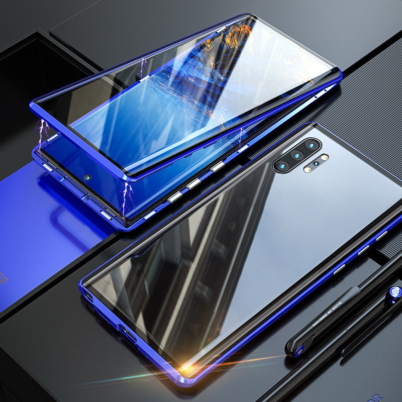 Rūdīta stikla divpusējs tālruņa vāciņš (Samsung modeļiem)