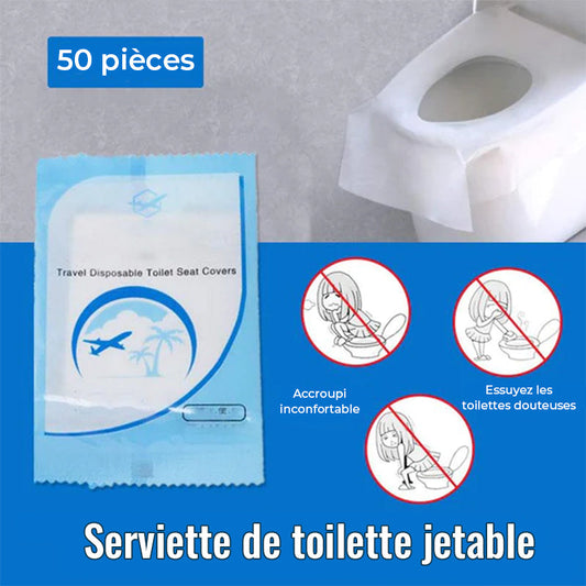 Vienreizlietojamie tualetes sēdekļu pārvalki (50 gab.)
