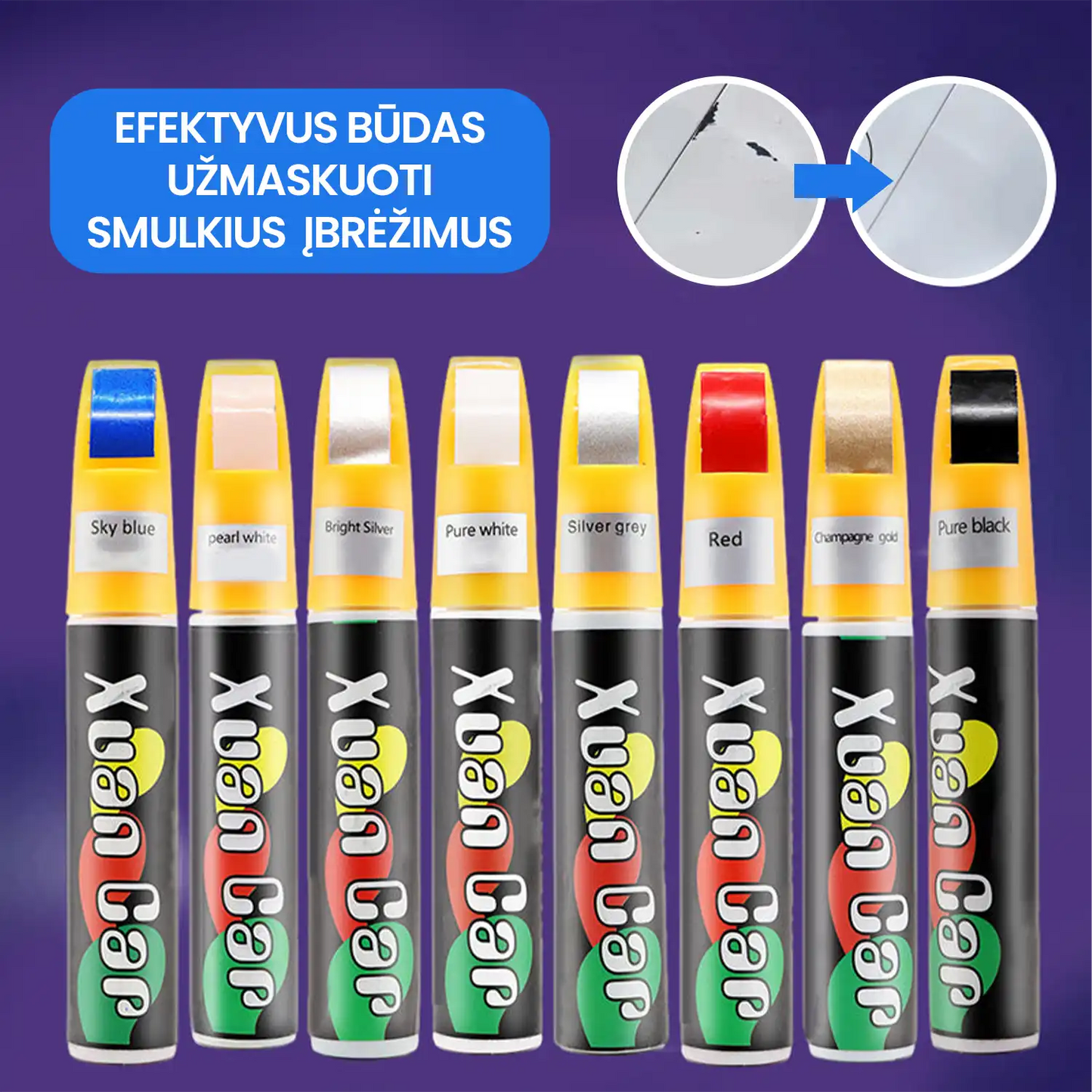 Automašīnas skrāpējumu korektors