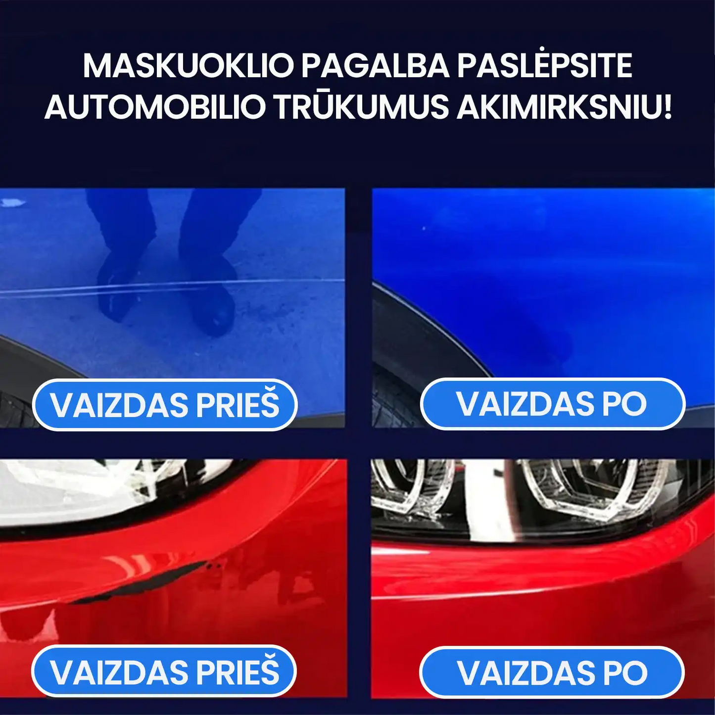 Automašīnas skrāpējumu korektors
