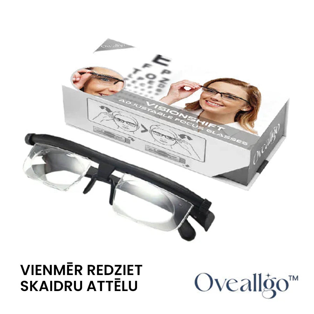 Oveallgo ™ Regulējamas brilles ¦ Vienmēr redziet skaidru un spilgtu attēlu