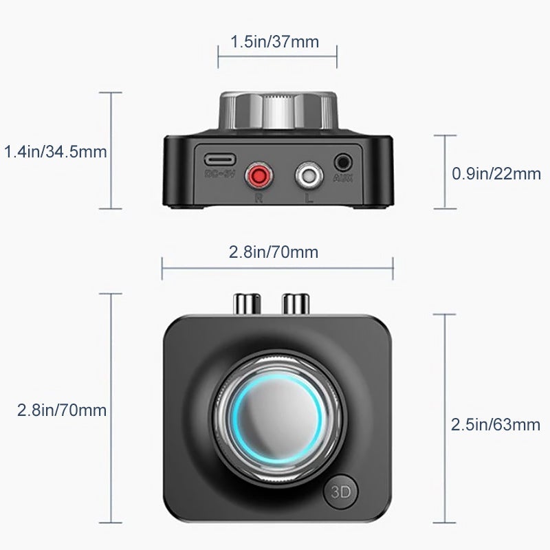 Bluetooth 5.0 audio uztvērējs